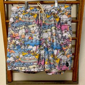 RVCA Club Elastic Boardshorts 17” size small